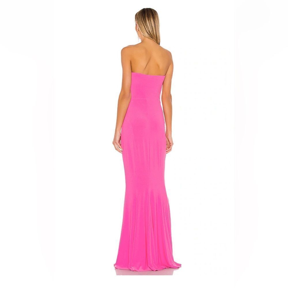 Norma Kamali x REVOLVE Strapless Fishtail Gown in Orchid Strapless NWT flaw S - Picture 2 of 10